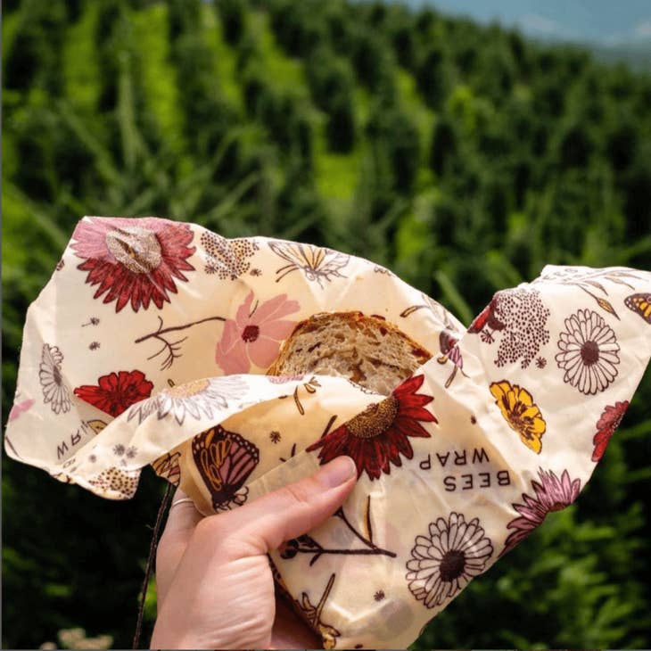 Bee's Wrap - Sandwich Wrap - Plant Based - Meadow Magic Print