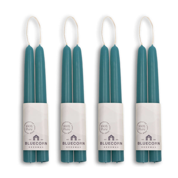 Pure Beeswax Taper Candles – Hand-Dipped Bulk 4-Pair Bundle