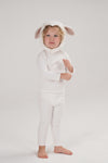 Sheep hat with tan inner ears from the Baby White Sheep Halloween Costume