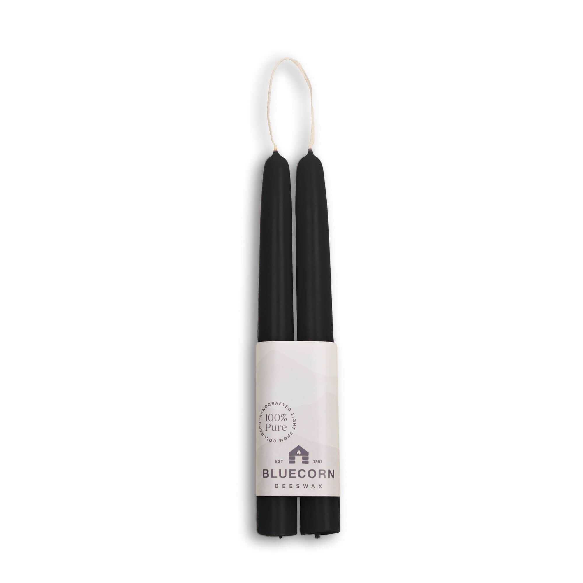 Hand-Dipped Beeswax Taper Candles – 100% Pure Beeswax, 1 Pair