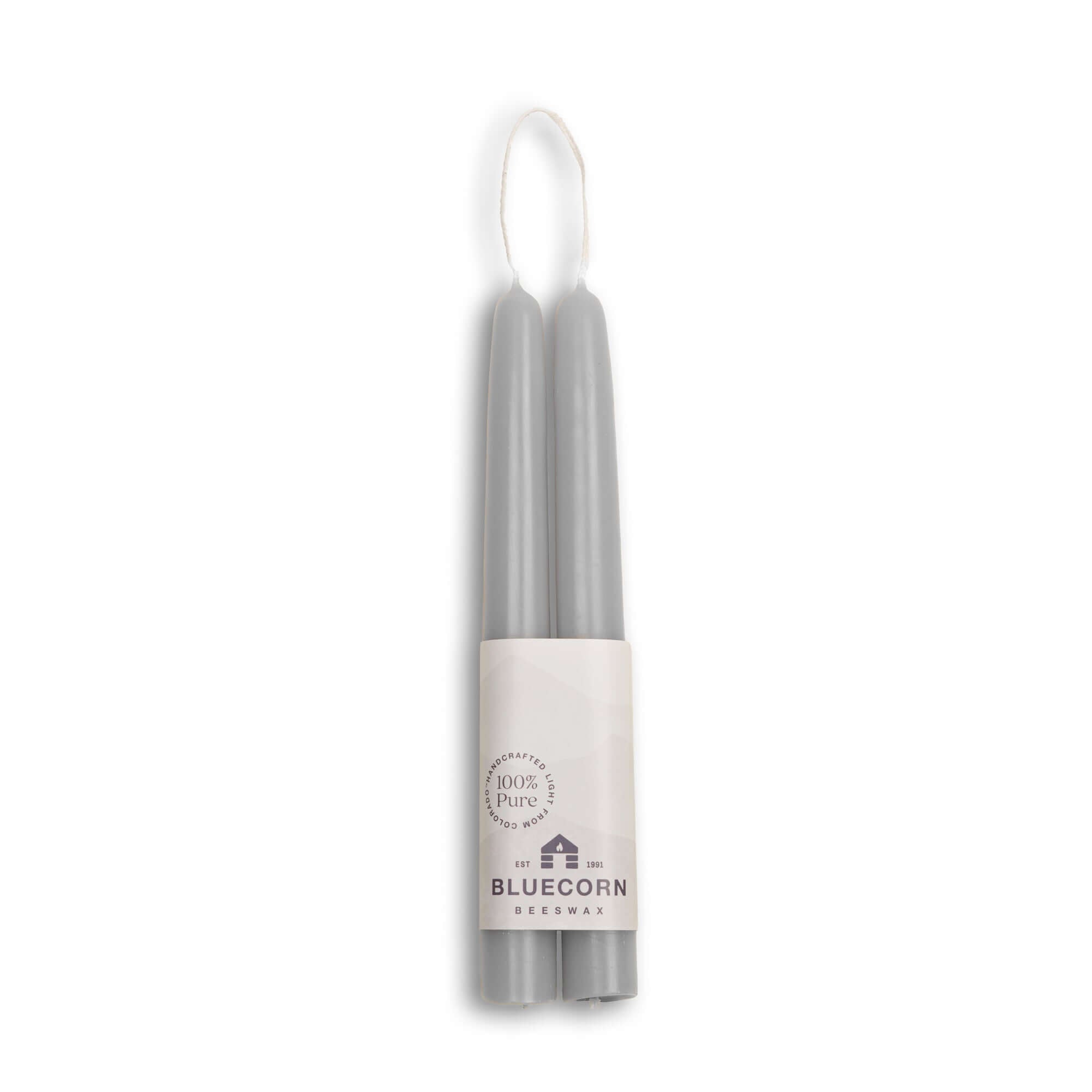 Hand-Dipped Beeswax Taper Candles – 100% Pure Beeswax, 1 Pair
