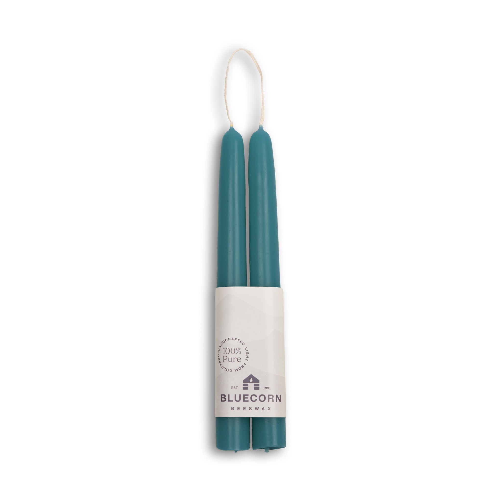 Hand-Dipped Beeswax Taper Candles – 100% Pure Beeswax, 1 Pair