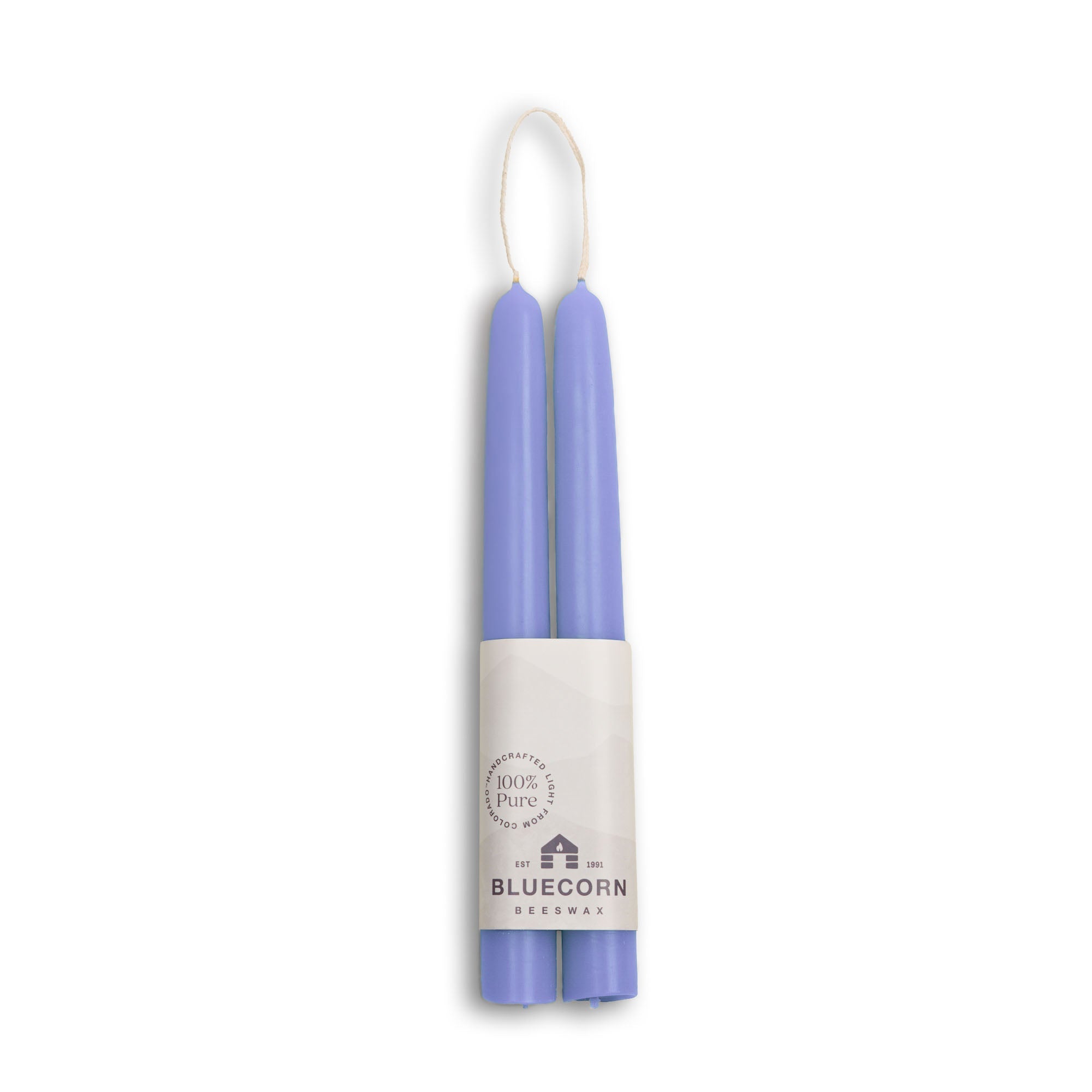 Hand-Dipped Beeswax Taper Candles – 100% Pure Beeswax, 1 Pair