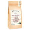 Tea package with 'friendship organics' label on a white background
