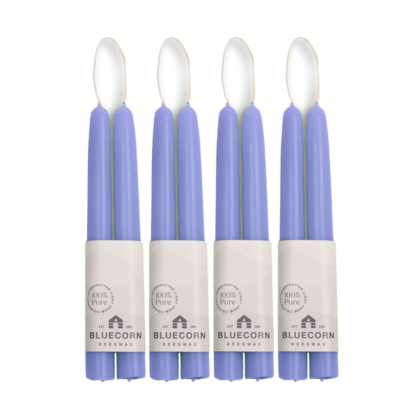 Hand-Dipped Beeswax Taper Candles - Bulk 4-Pair Bundle