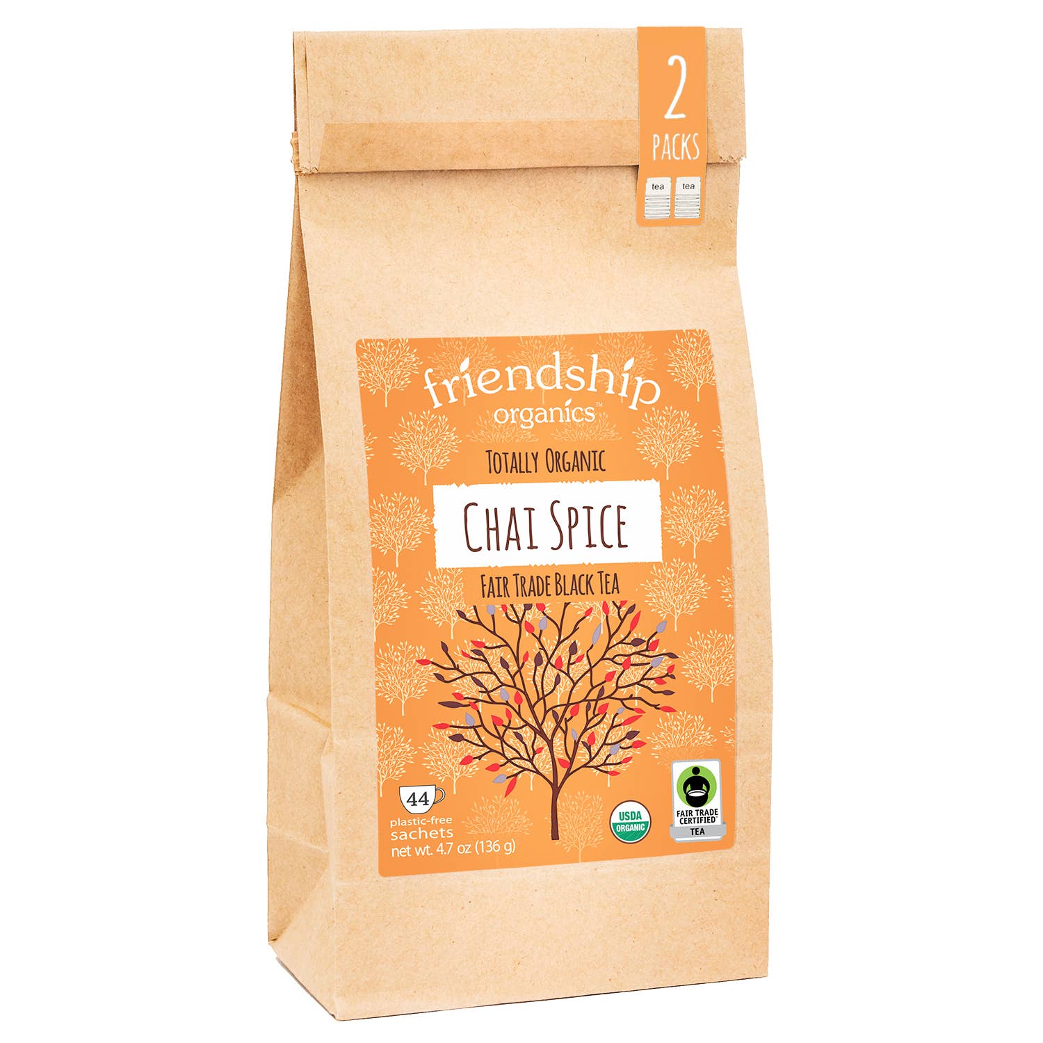 Chai Spice Black Tea – Organic, Fair Trade & Plastic-Free Sachets