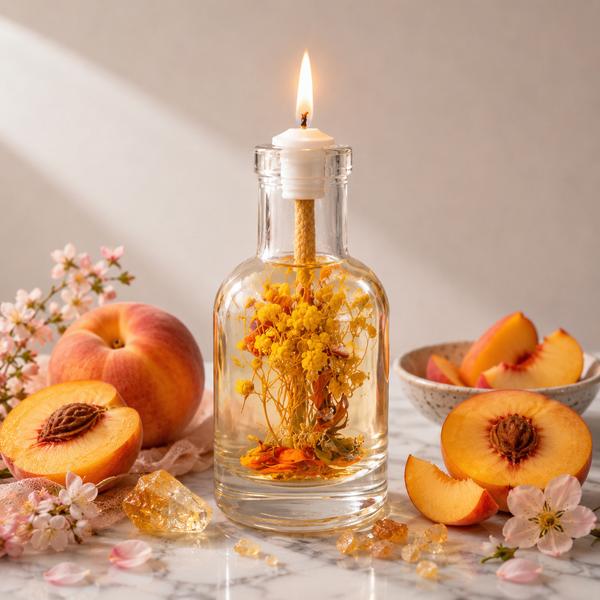 Leo Refillable Oil Candle – Amber Noir Scent | Logos Candles