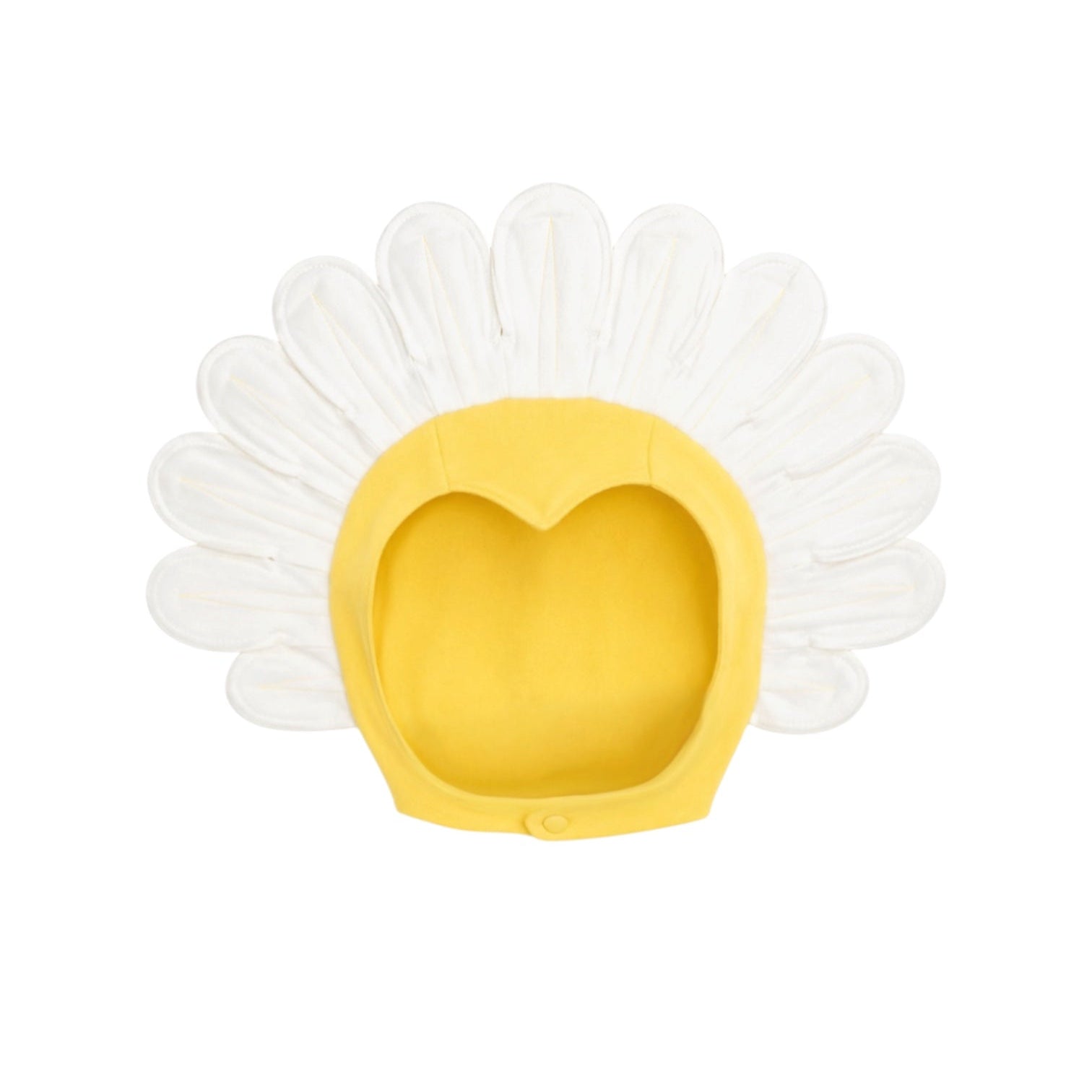 Close-up of the Daisy Flower Hat showing soft cotton daisy design