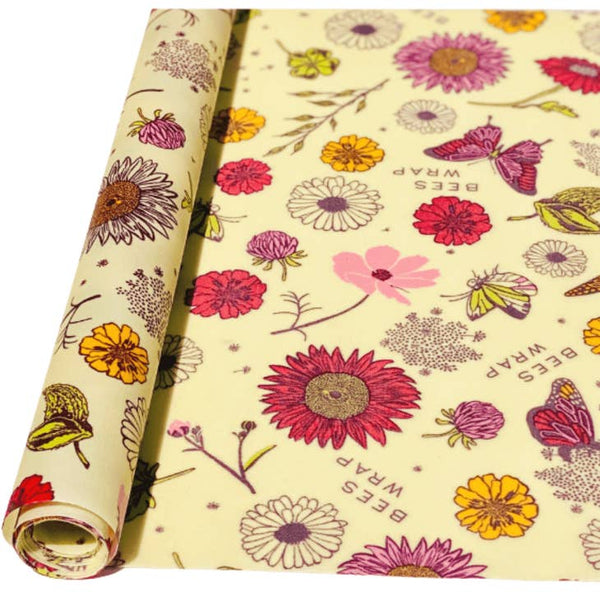 Bee's Wrap - A base de plantas - Rollo - Meadow Magic Print