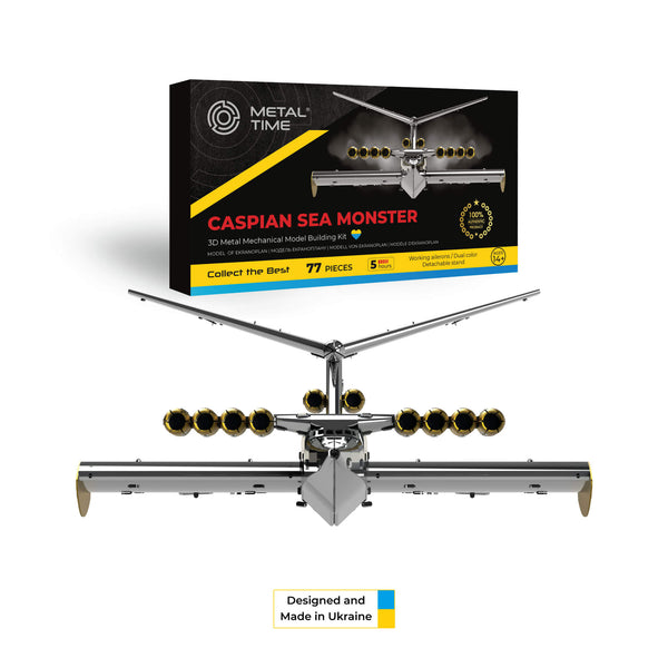 Caspian Sea Monster Ekranoplan Metal Model Kit