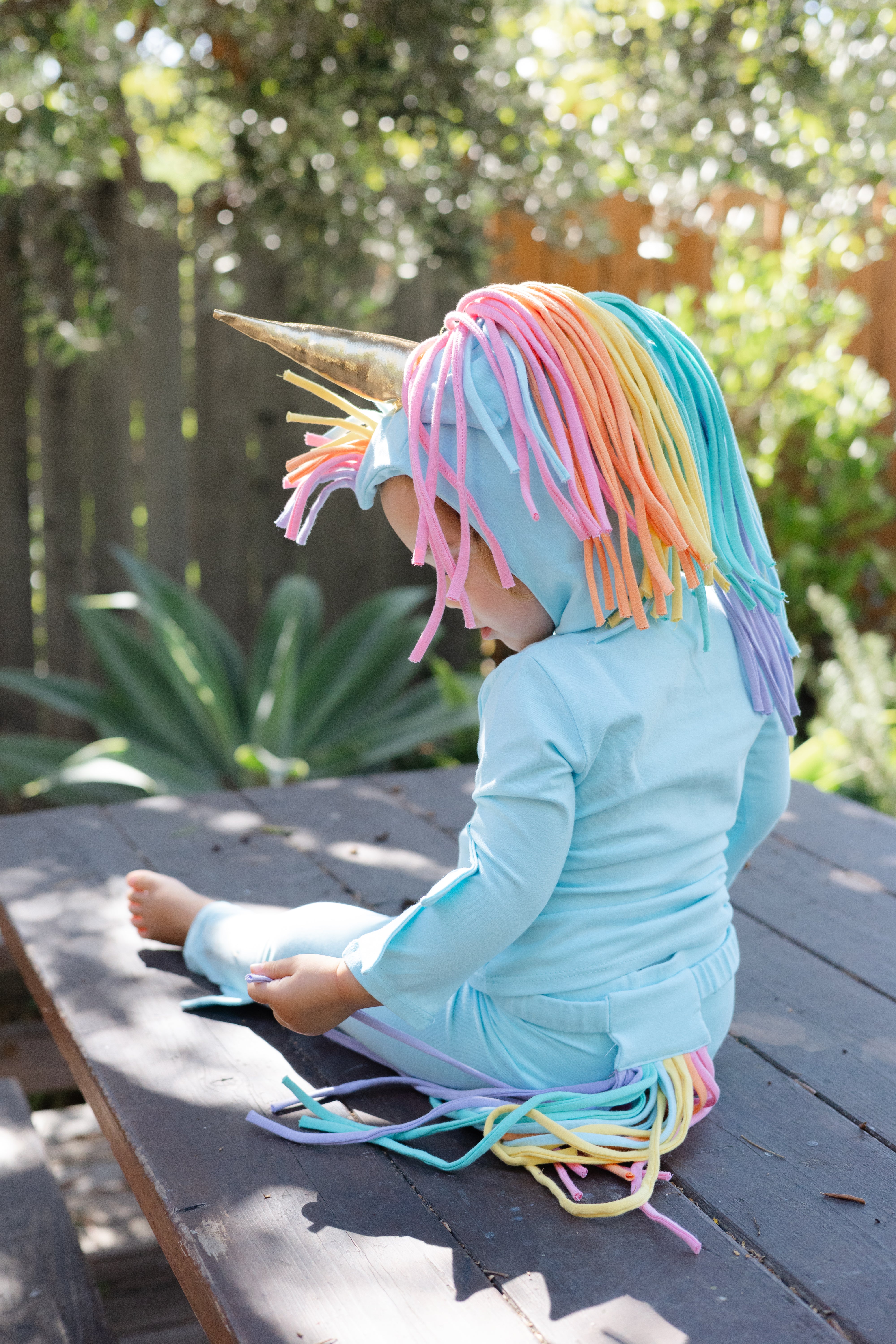 Baby Blue Unicorn Halloween Costume from the Rainbow Dreams Collection, second view