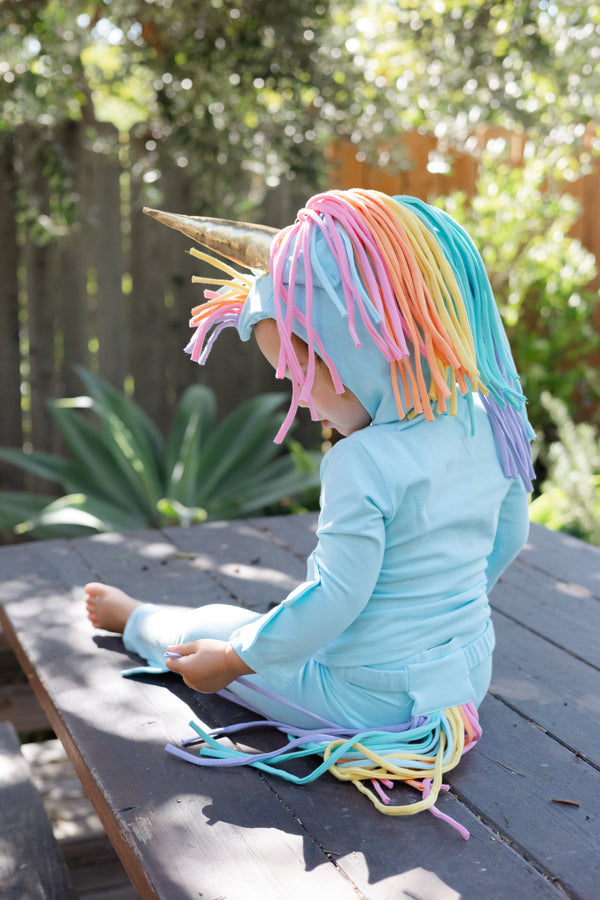 Baby Blue Unicorn Halloween Costume from the Rainbow Dreams Collection, second view