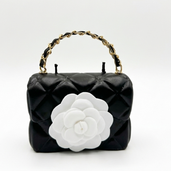 Petite Black Coquette Couture Luxury Black Candle | Onali Pure