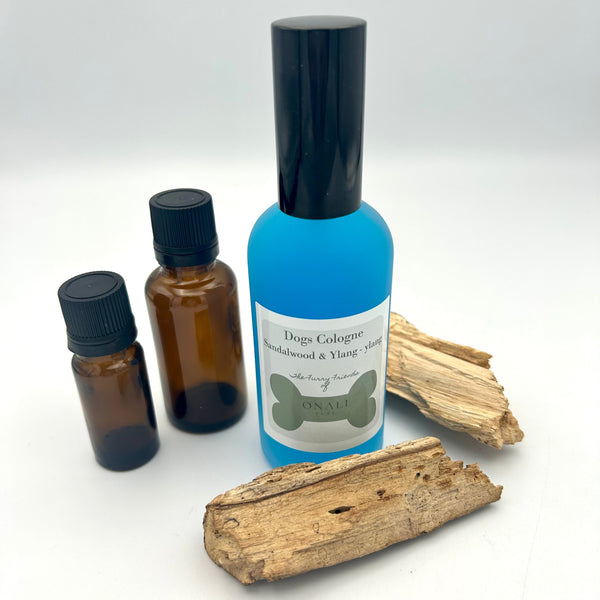 Onali Serenity: Calming dog cologne with sandalwood & ylang-ylang. Natural oils, relaxing aroma, stress-relief for pups. Enchanting scent, peace of mind. Order now!