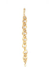 Luxe Brass Chunky Chain Bracelet worn on wrist showing adjustable extender chain – Fair Anita India Collection