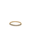 Delicate Glitz recycled brass ring with cubic zirconia stone by Fair Anita