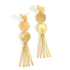 Sticks and Stones gold-plated recycled brass dangle earrings by Fair Anita