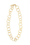 Light Loop Brass Chain Necklace in brass-plated recycled metal, 23 inch length, nickel-free