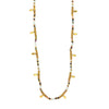 Spring Equinox adjustable brass and semi-precious stone necklace by Fair Anita, nickel-free fair trade jewellery