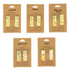 Gold-plated recycled brass animal cut out earrings by Fair Anita on a flat lay surface