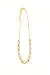 Confetti Dual Strand Necklace by Fair Anita India Collection — nickel-free gold layering necklace