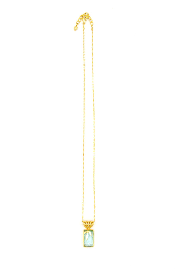 Promenade Glass Pendant Necklace by Fair Anita – nickel-free, ethically handcrafted in India