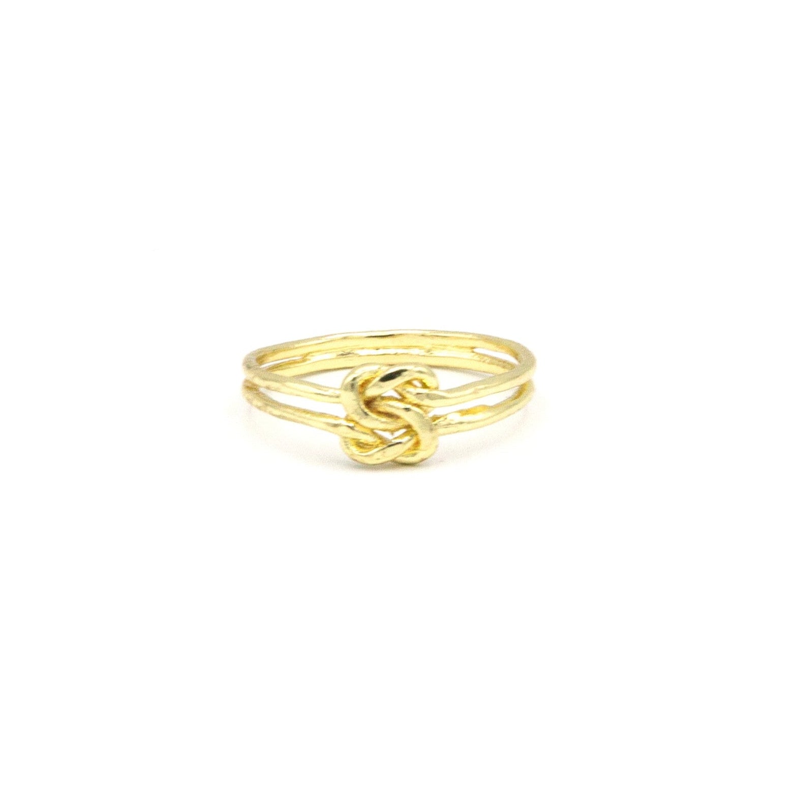 Naughty Knot Ring in recycled brass, nickel-free fair trade ring handcrafted in India by Fair Anita