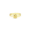 Naughty Knot Ring in recycled brass, nickel-free fair trade ring handcrafted in India by Fair Anita