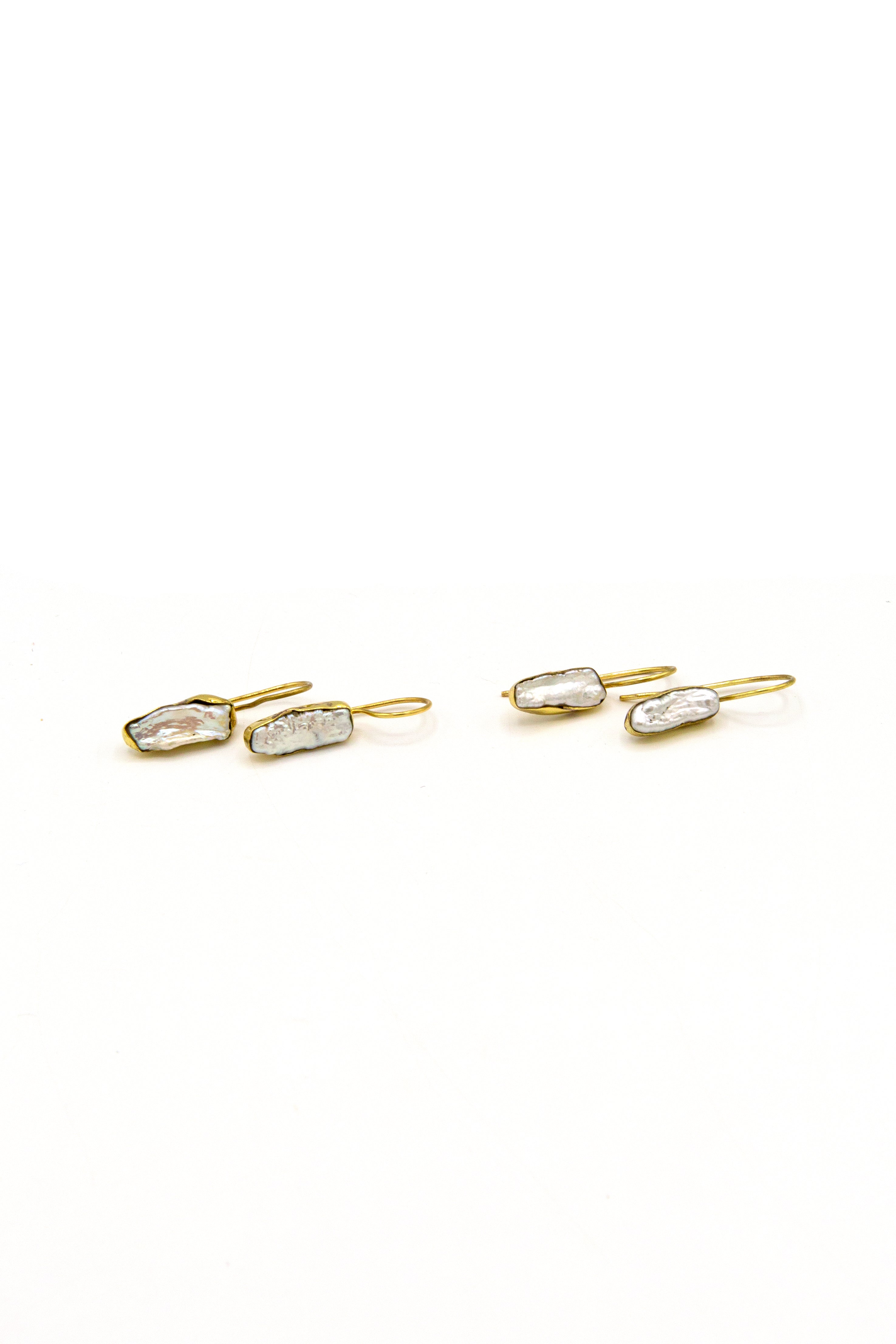 Fair Anita Irreverence Freshwater Pearl Drop Earrings — nickel-free, ethically made, 1.25 inch drop