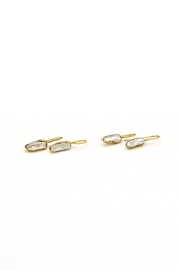 Fair Anita Irreverence Freshwater Pearl Drop Earrings — nickel-free, ethically made, 1.25 inch drop