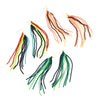 Colourful beaded fringe earrings handcrafted by Fair Anita artisans, shown on a flat lay surface