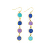 Color Study Enamel Earrings – Handmade Fair Trade Gold-Tone Hoops