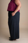 Sustainable Linen Weekend Pants in Graphite - Comfortable Wide Leg, Gender Neutral, Made in USA