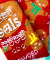 Add a touch of holiday cheer to your wardrobe with our Gingerbread & Candy Cane mismatched socks. These cozy and comfortable socks are perfect for the whole family.