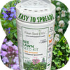 Bee Lawn Seed Kit - Easy Spread Shaker: Create Your Vibrant, Pollinator-Friendly Oasis