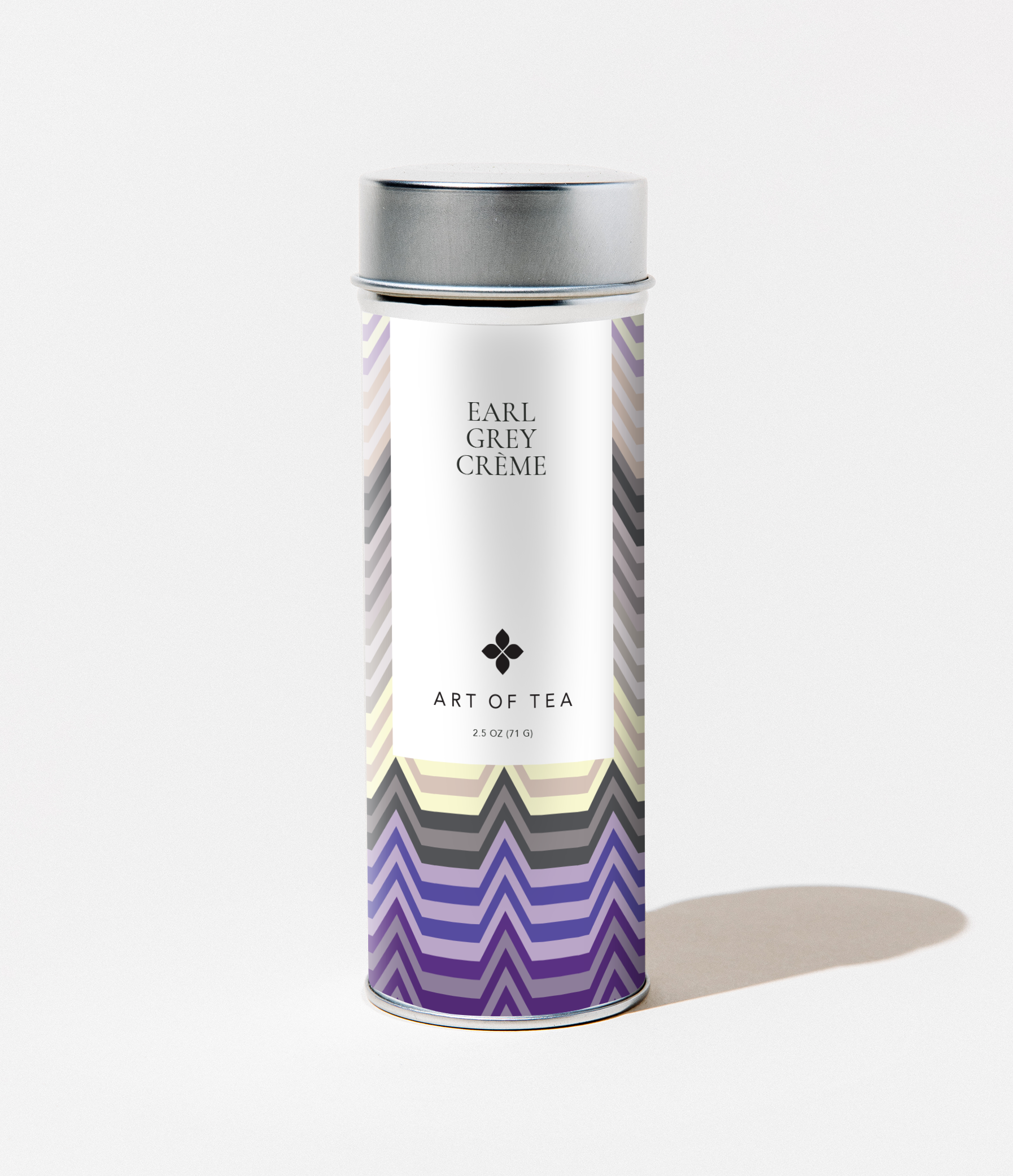 Brewed cup of Art of Tea Earl Grey Crème loose leaf tea served hot