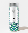 Art of Tea Pacific Coast Mint Tea canister with geometric label design on a white background