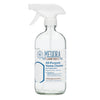 Reusable glass spray bottle with sprayer attachment for Meliora All-Purpose Home Cleaner