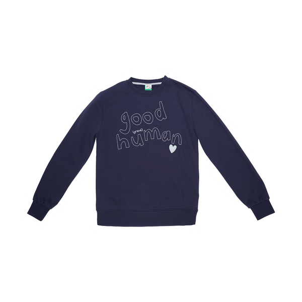 Our sustainable Adult Sweatshirt is incredibly soft and comfortable, made from recycled materials. It's eco-friendly and ethically produced. Shop now and feel good about your wardrobe choices.