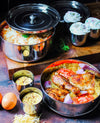Ecozoi 2-tier Instant Pot insert pan set with airtight and vented steamer lids