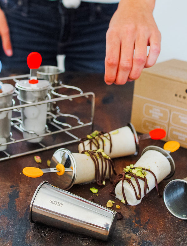 Discover eco-friendly Stainless Steel Popsicle Molds with reusable stainless steel sticks — plastic-free, BPA-free, and zero-waste. Make homemade ice pops sustainably. Shop now for a greener kitchen!