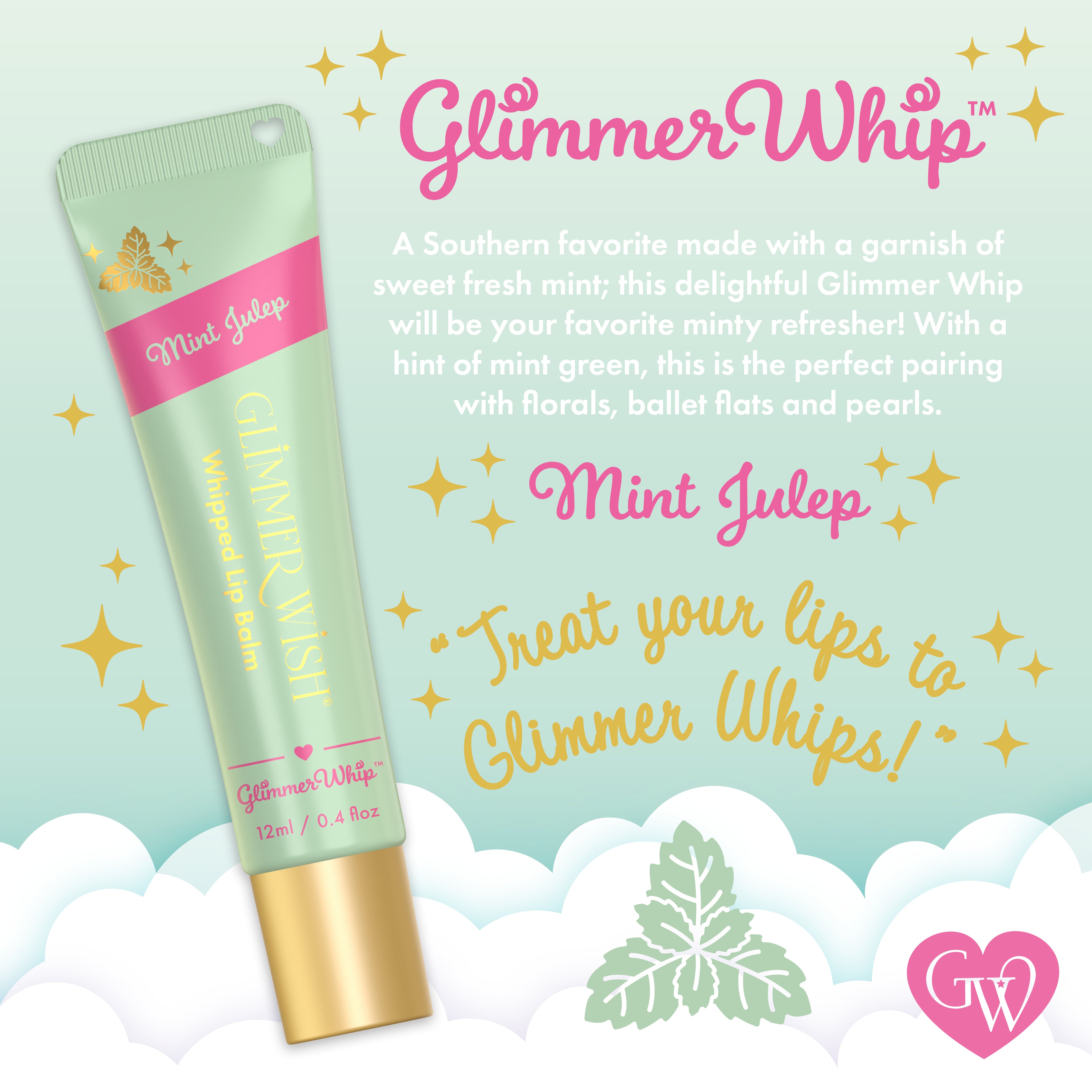 Glimmer Whip Whipped Lip Balm - Organic Butters & Oils