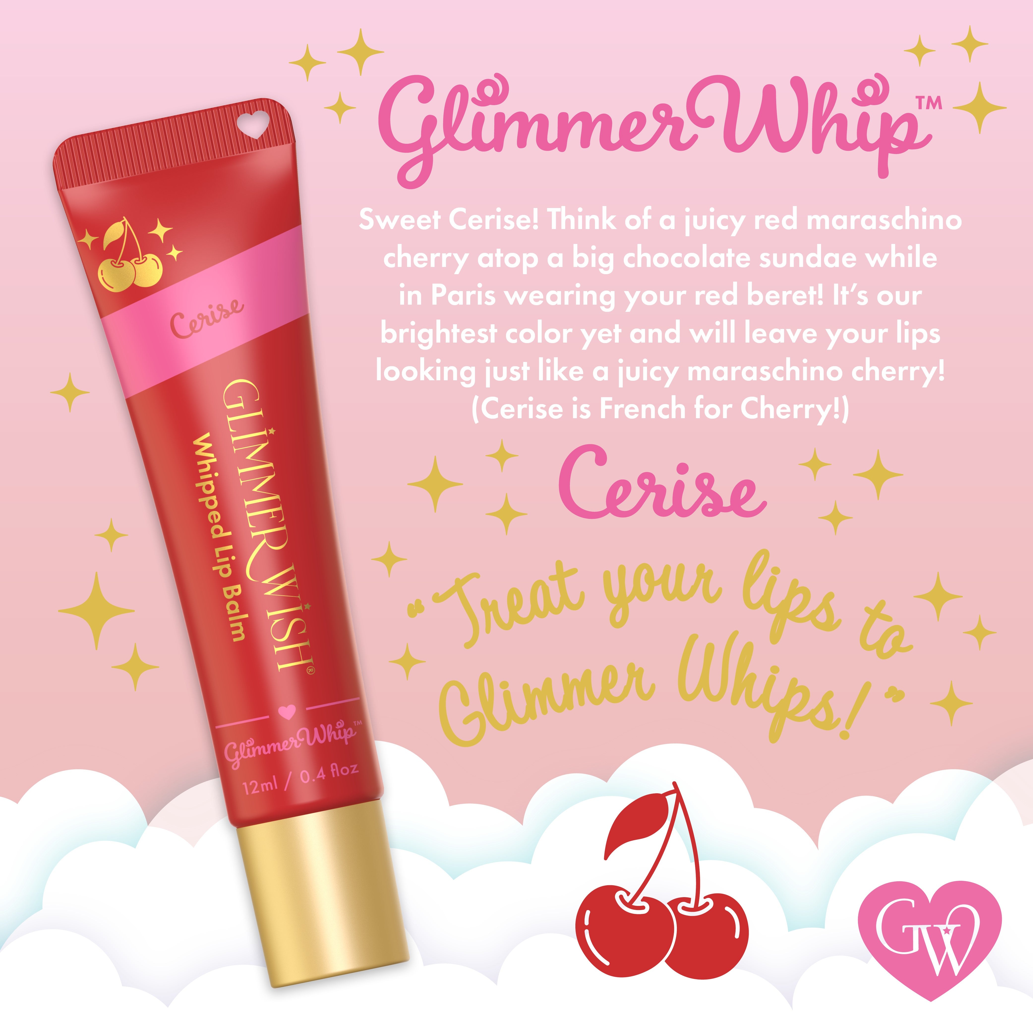 Glimmer Whip Whipped Lip Balm - Organic Butters & Oils