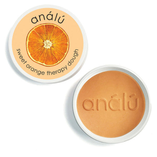 Analu Sweet Orange stress relief therapy dough jar with citrus scent by Elseware Unplug
