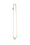Brass-plated antlers necklace by Fair Anita on a white background
