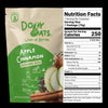 Dozy Oats Apple Cinnamon overnight oats prepared in a glass jar