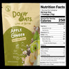 Dozy Oats Apple Ginger Overnight Oats package with nutrition facts label