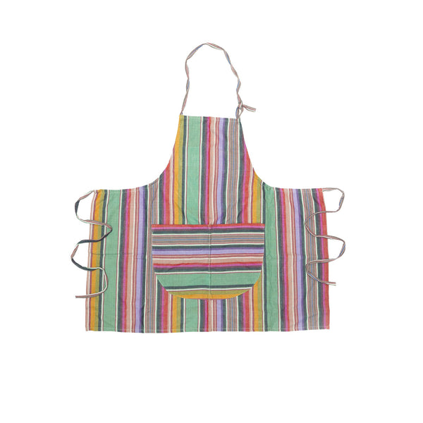 Add a splash of color to your kitchen with our beautiful handwoven Guatemalan apron. This stylish and functional apron is perfect for any home cook.