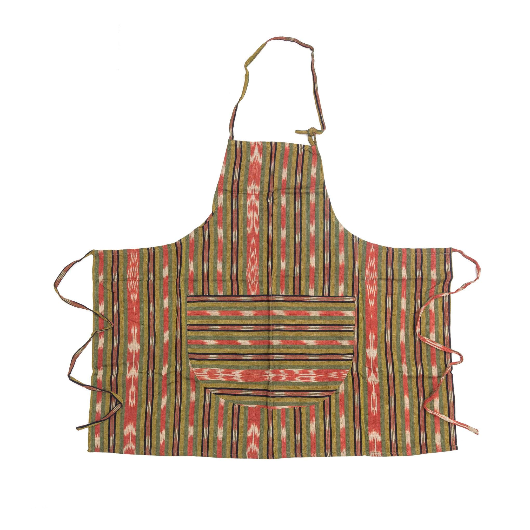 Add a splash of color to your kitchen with our beautiful handwoven Guatemalan apron. This stylish and functional apron is perfect for any home cook.