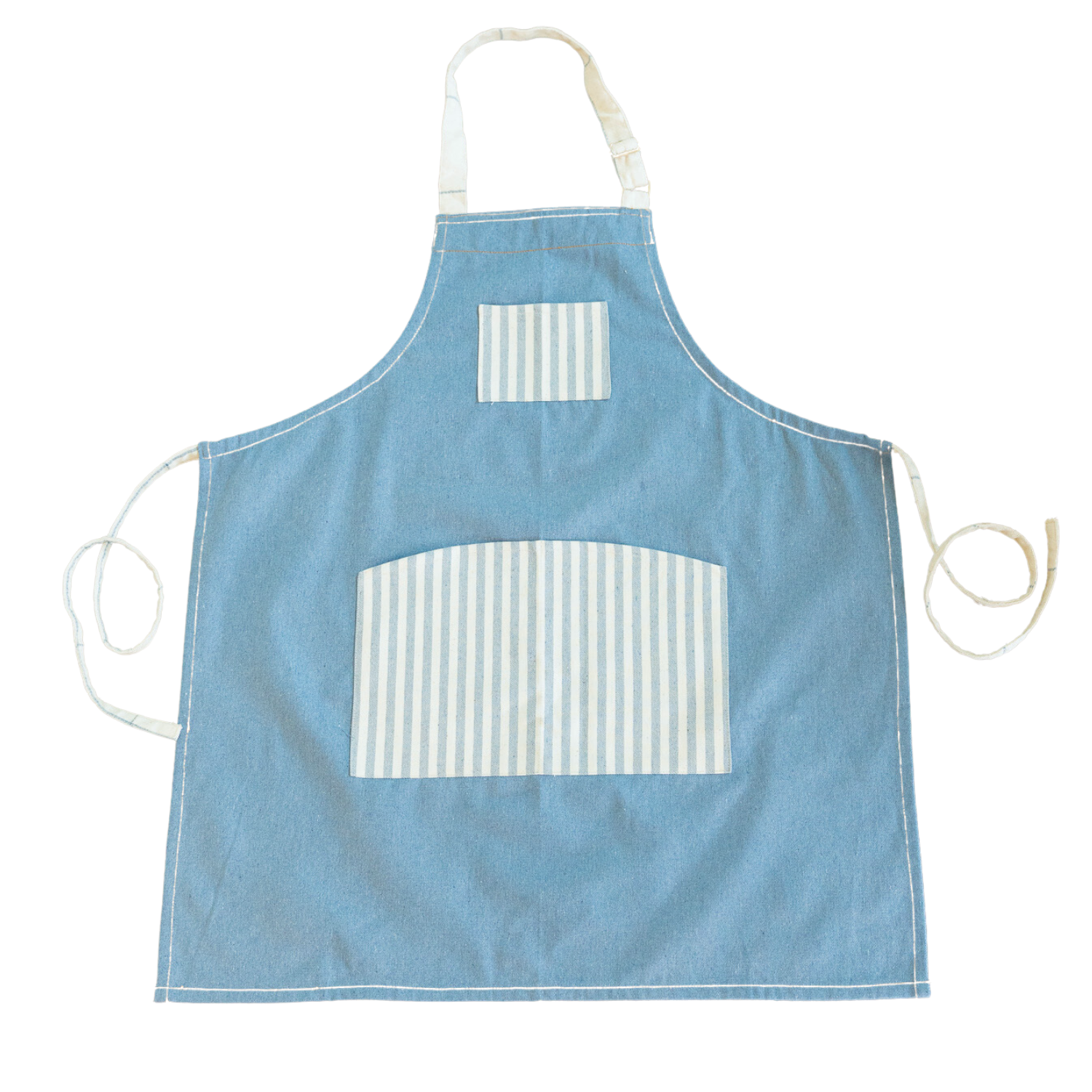 Upcycled Denim Apron With Pockets